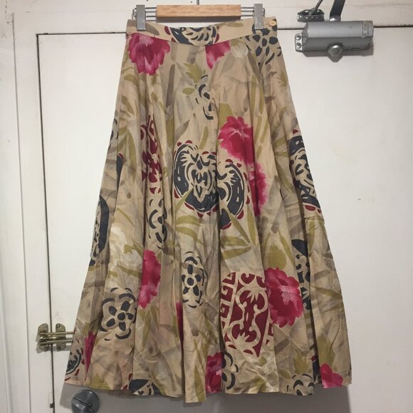 VINTAGE RODIER PRINT SKIRT SETS SIZE 40 - Picture 6 of 11